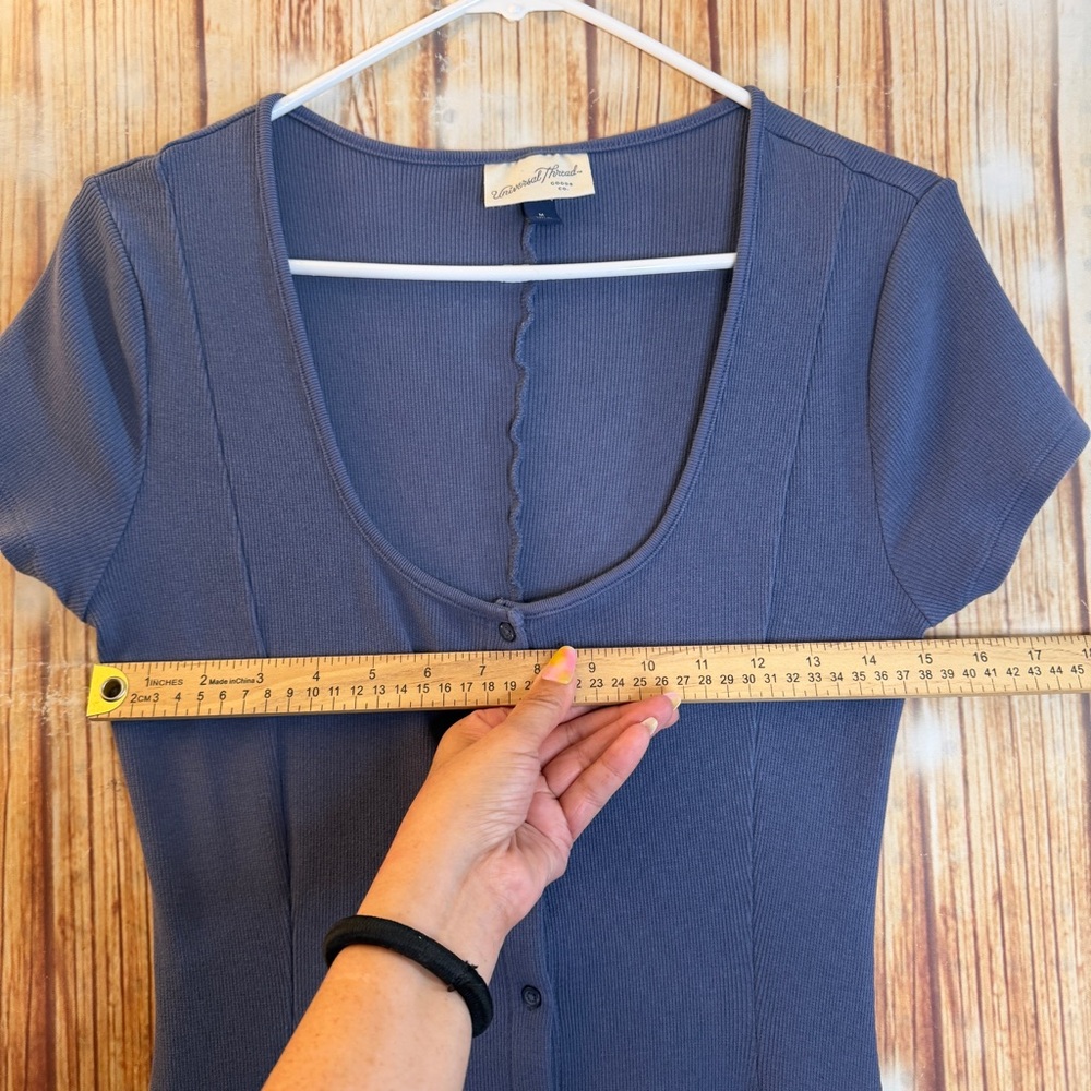 Universal Thread Women’s Ribbed Button Front Midi… - image 7
